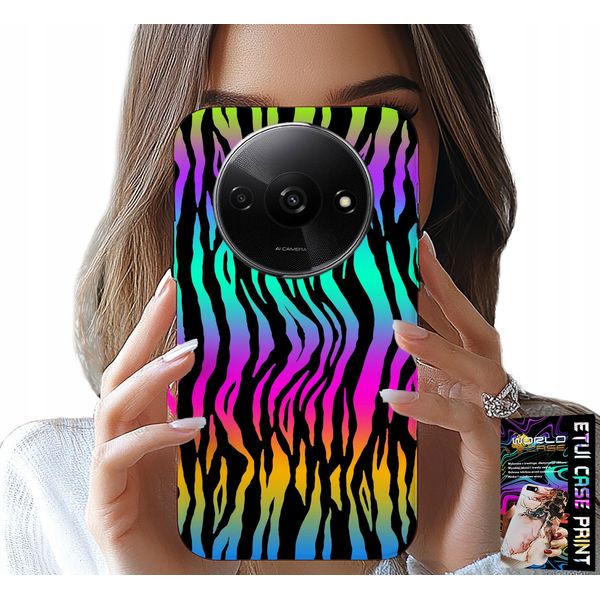 Custodia Per Xiaomi Redmi A3 - Custodia Con Motivi Colorati Astratti + Foil-image