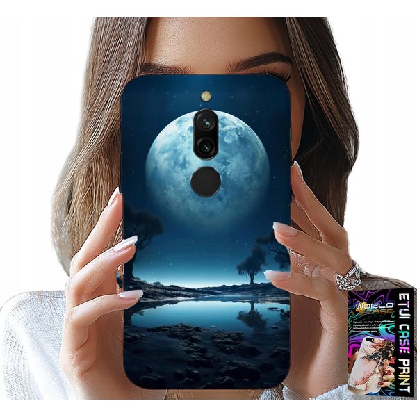 Custodia Per Xiaomi Redmi 8 - Custodia Luna Piena + Foil-image