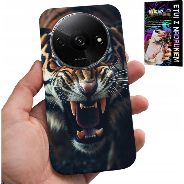 Custodia Per Xiaomi Redmi A3 - Zaino Con Motivi Animali Safari Leone Tigre-image