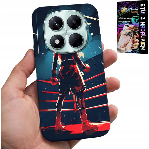Custodia Per Xiaomi Note 14 Pro 5G - Boxing Combat Sports Boxing Patterns + Vetro-image