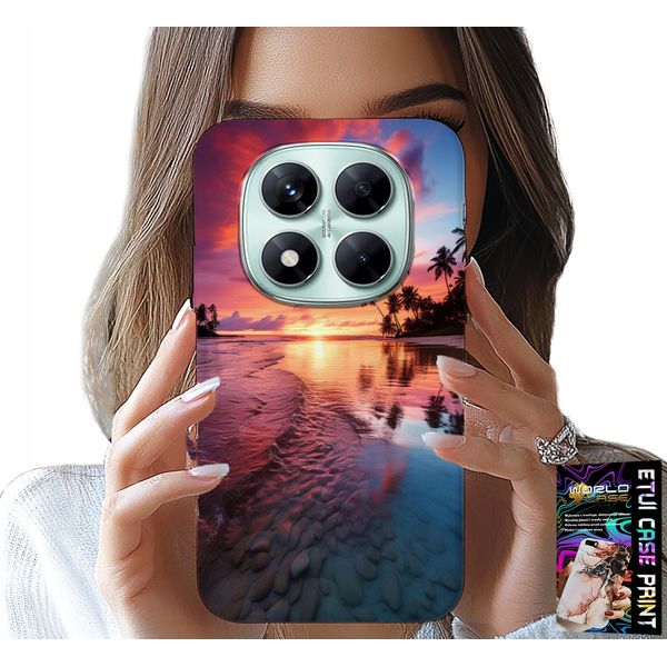 Custodia Per Xiaomi Note 14 Pro 5G - Spiaggia, Isola Di Vacanza, Belle Vedute + Vetro-image