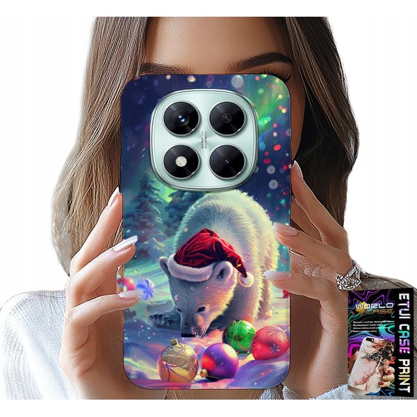 Custodia Per Xiaomi Note 14 Pro 5G - Caso Di Natale Orso Bombshell +Folia-image