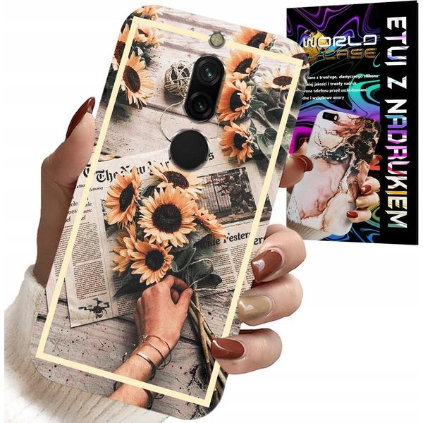 Custodia Per Xiaomi Redmi 8 - Modello Floreale Sunflower Girasoli-image
