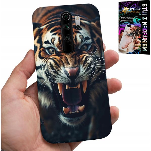 Custodia Per Xiaomi Redmi 9 - Zaino Con Motivi Animali Safari Leone E Tigre-image