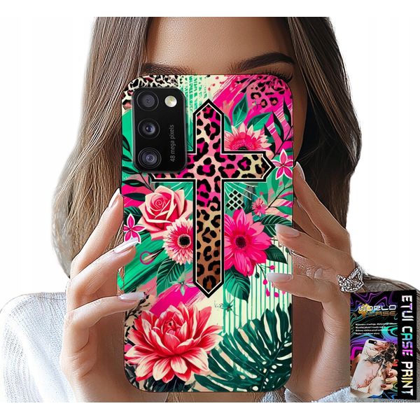 Custodia Per Xiaomi Poco M3 - Croce, Rosa Cristiana Gesù Plecki-image