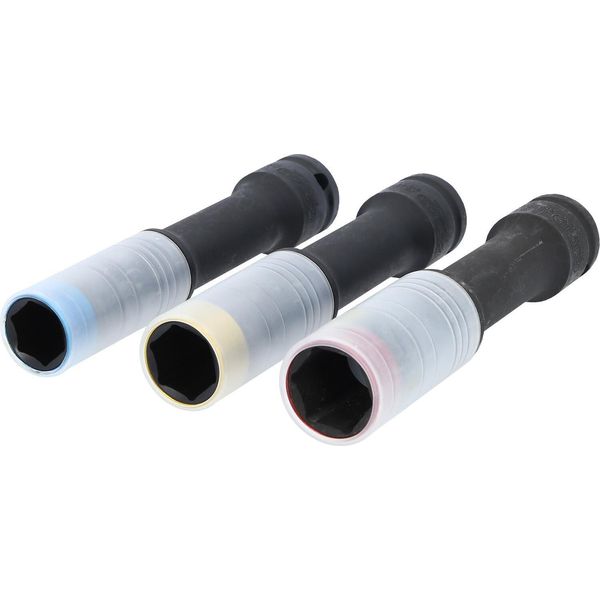 Ks Tools Slimpower Set Di Bussole In Alluminio Extra Lunghe 3 Pezzi 1/2" 17 19 21 Mm - 515.0622"-image