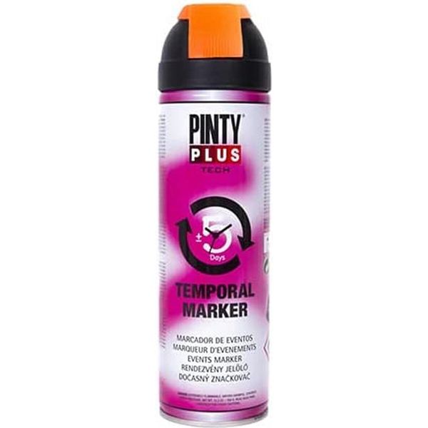 Vernice Spray Pintyplus Tech T143 Arancione Temporaneo 500 Ml-image