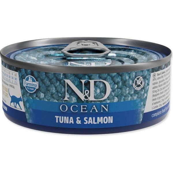 Konzerva N&D Cat Ocean Tuna & Salmon 70G-image