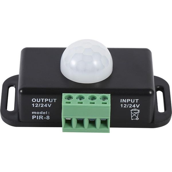 Dc 12V/24V Corpo Sicurezza Infrarossi Pir Sensore Di Movimento Interruttore Per Striscia Di Luce Led-image