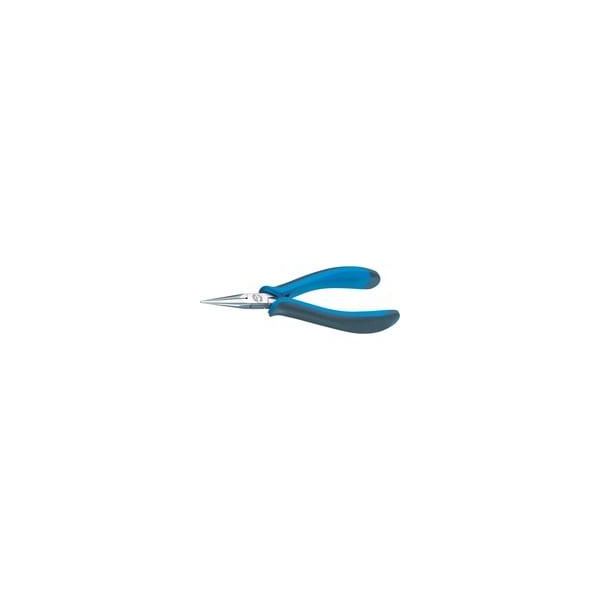 Elektronik-Spitzzange, Esd, Elektronik-Zange Schwarz/Blau, Gerade, 145Mm-image