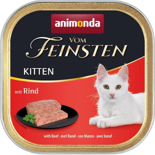 Animonda Vom Feinsten Kitten Con Manzo 100Gx32-image