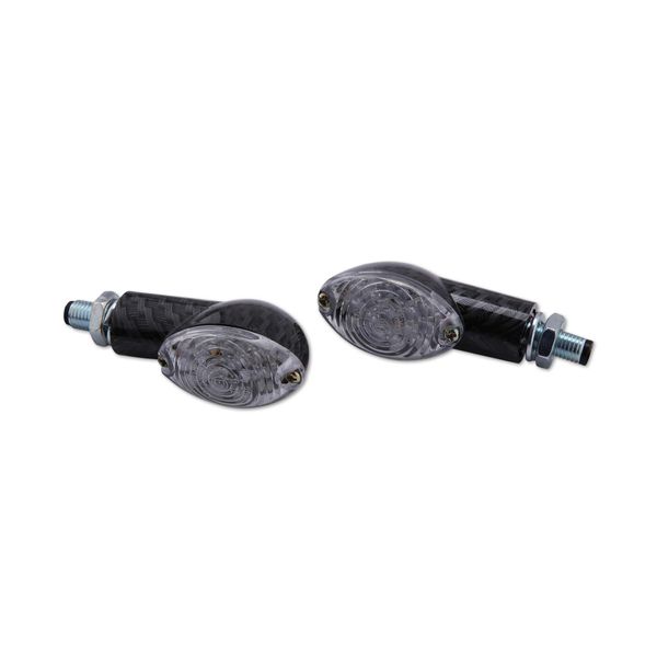 Indicatore Led Cat Eye, Carbon Look, Corto, Marchio E.-image