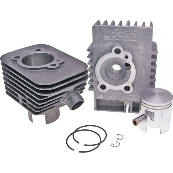 Kit Cilindro Polini In Ghisa Grigia Sportivo 63Cc Spinotto 10Mm Per Piaggio, Vespa Bravo, Boss, Grillo, Si-image