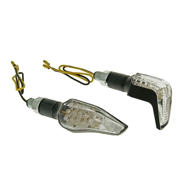 Set Di Indicatori M10 Led Nero Sidewinder Vetro Trasparente-image