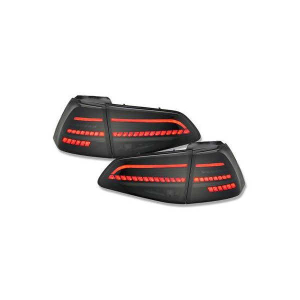 Luci Posteriori Originali Litec Voll Led Nero Indicatore Dinamico Per Vw Golf 7-image
