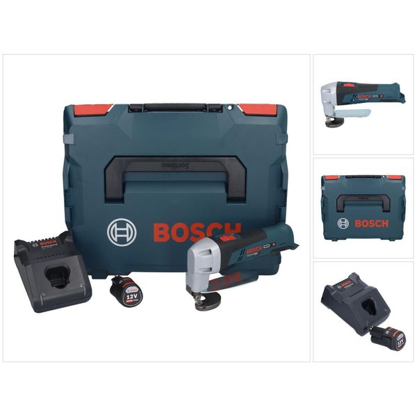 Bosch Gsc 12V-13 Taglierino Professionale A Batteria 12 V + 1X Batteria Ricaricabile 3,0 Ah + Caricatore + L-Boxx-image