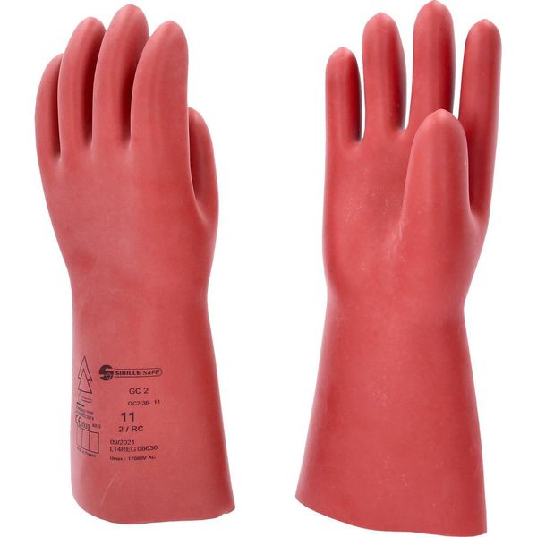 Ks Tools Guanto Di Protezione Per Elettricisti Con Protezione Meccanica Taglia 11 Classe 2 Rosso - 117.0076-image