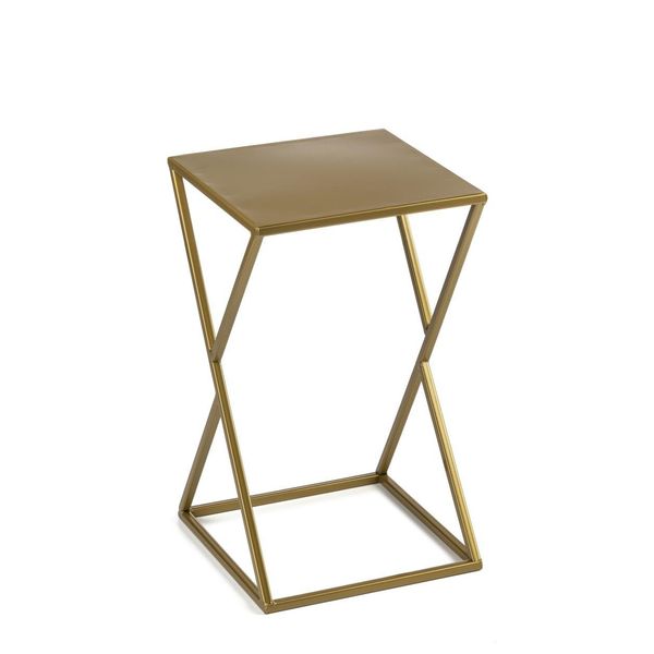 Howhomely Sgabello Per Fiori In Metallo Oro 40 Cm - Portafiori, Colonna Per Fiori Moderna-image
