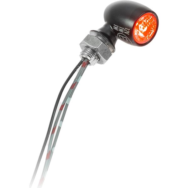 Kellermann Atto Rb Dark Vm Mini Fanale Posteriore A Led Con Luce Di Stop Colorato Nero-image