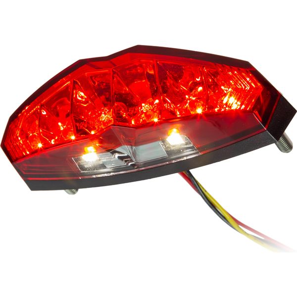 Luce Posteriore A Led Koso - Infinity Con Illuminazione Targa - Rosso Omologato E-image
