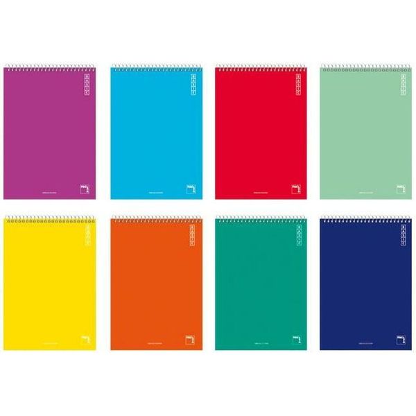 Pacsa Block Basic 80 Fogli 4X4 Copertine In Cartone Quarto 60Gr Colori Assortiti -10U-.-image