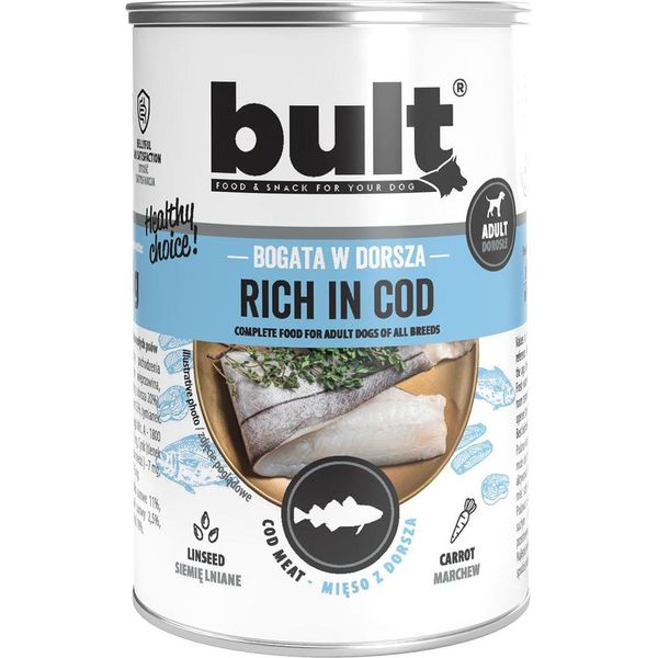 Bult Cibo Umido Per Cani, In Lattina, Ricco Di Merluzzo, 400 G-image