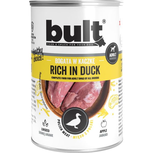 Bult Cibo Umido Per Cani, In Lattina, Ricco Di Anatra, 400 G-image