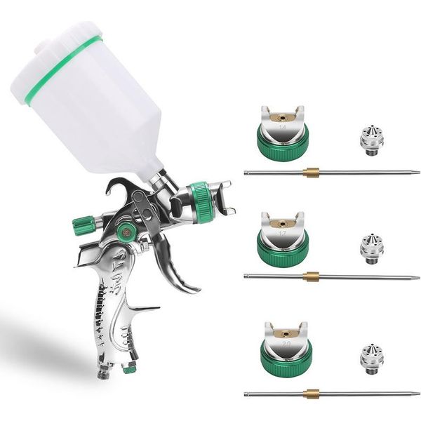 Yakimz Hvlp Pistola A Spruzzo Per Vernice 0,35Mpa 100 Ml/Min 600Ml Pistola A Spruzzo Professionale Per Auto, Navi E Mobili 2 Pezzi-image