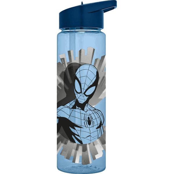 Bottiglia Rotonda Per Acqua Spiderman 600Ml Trasparente Taglia Unica-image