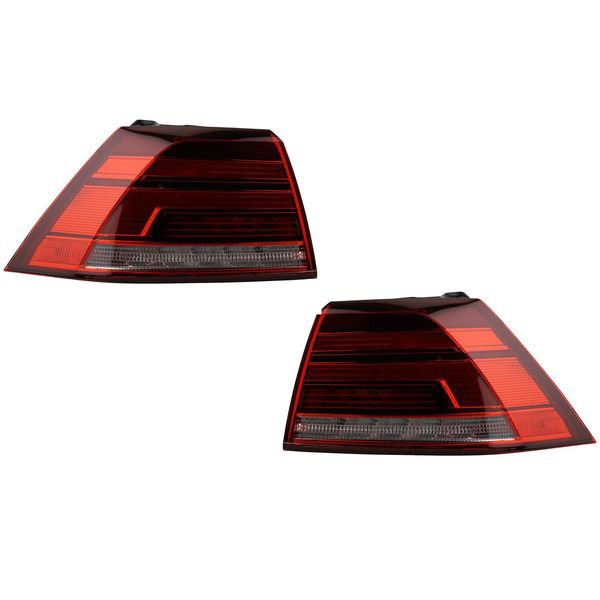 Johns, Set Di Luci Posteriori A Led Esterne A Sinistra E A Destra Per Vw Golf Vii 5G1 BA5 17- Rosso 9545883 5G0945096Q 9545873 5G0945095Q-image