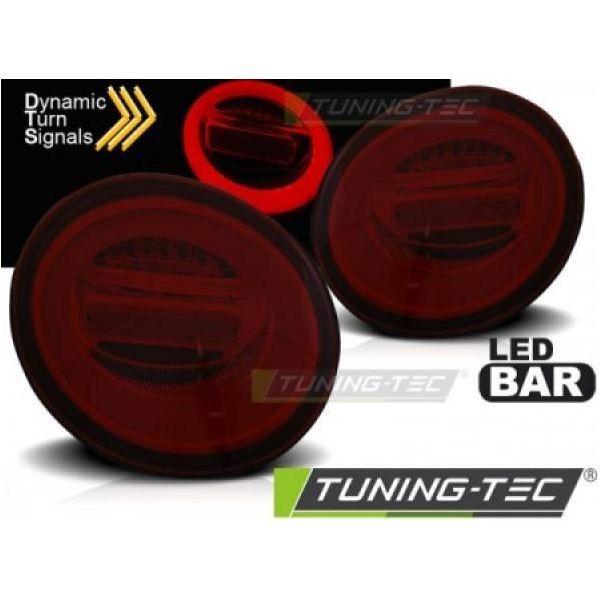 Fanali Posteriori A Led Per Vw New Beetle 98-05 Indicatori Di Direzione Dinamici Rosso/Fumo-image
