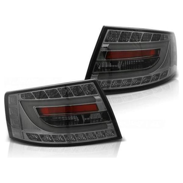 Led Lightbar Luci Posteriori Per Audi A6 C6 4F Limo Anno 04-08 Smoke 6-PIN-image