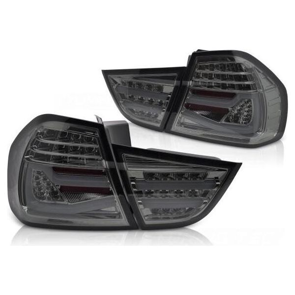 Fanali Posteriori Full Led Per Bmw E90 Lci Berlina Anno 08-12 Smoke-image