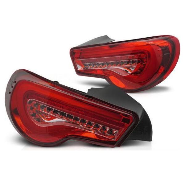 Luci Posteriori A Led Per Toyota GT86 Anno 12-21 Indicatori Dinamici Rossi-image