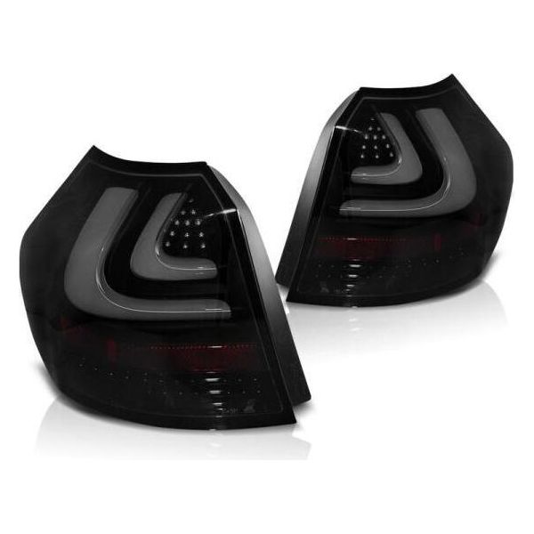 Fanali Posteriori Full Led Lightbar Per Bmw E87 Anno 04-07 Nero Fumo-image