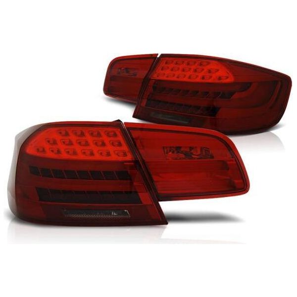 Fanali Posteriori A Led Per Bmw E92 Coupé Anno 06-10 Rosso/Fumo Ottica Lci-image