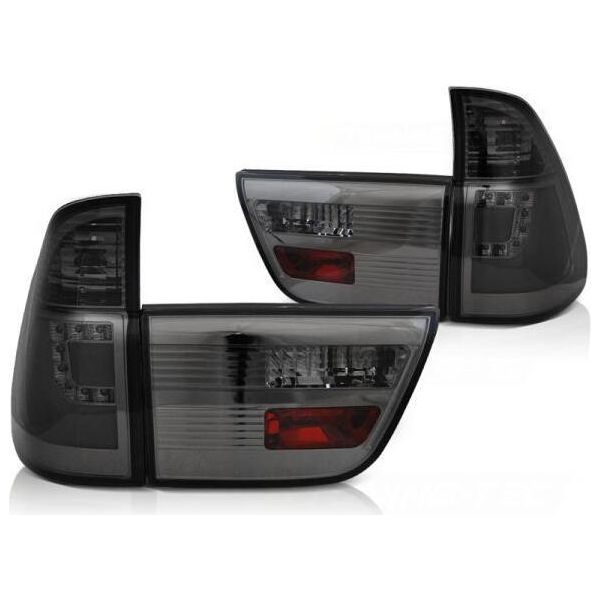 Luci Posteriori A Led Per Bmw X5 E53 Anno 99-03 Smoke-image