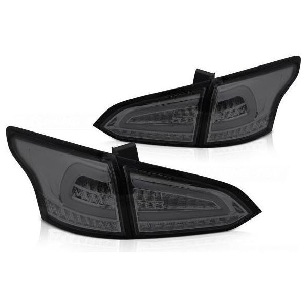 Fanali Posteriori Full Led Lightbar Per Ford Focus MK3 Turnier Anno 11-18 Smoke-image