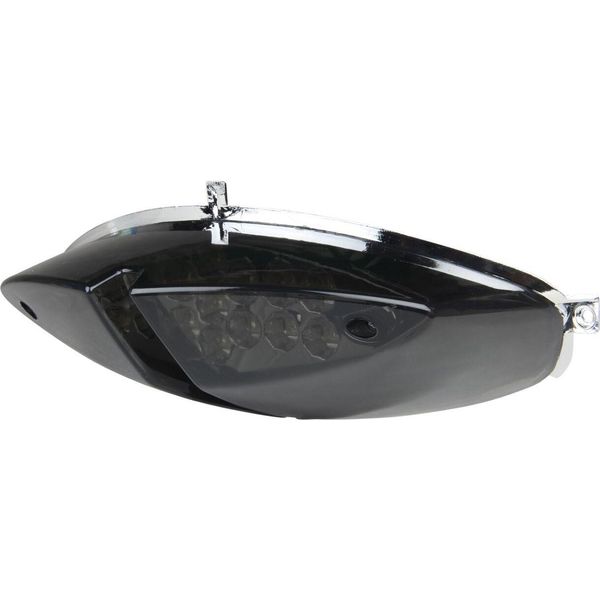 Fanale Posteriore / Luce Posteriore "Blackline"" Led (Incl. Funzione Lampeggiante) Con Riflettore Per Peugeot Speedfight 2"-image