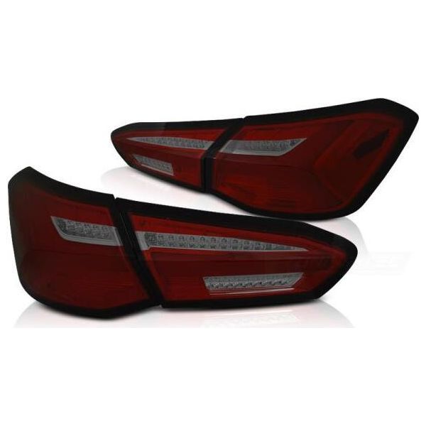 Fanali Posteriori A Led Per Ford Focus MK4 18-21 Indicatori Di Direzione Dinamici Rosso/Fumo-image