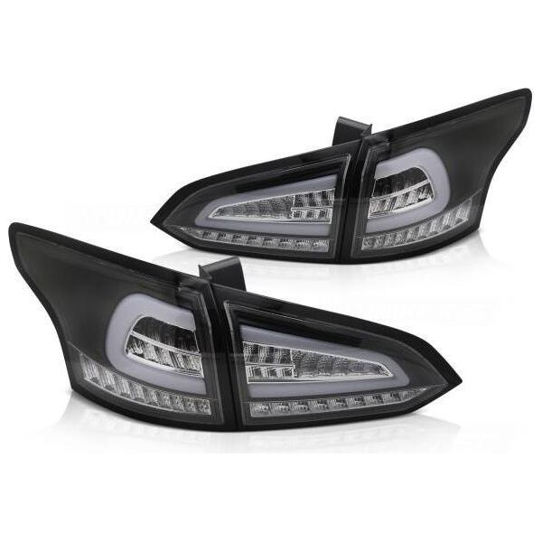Fanali Posteriori Full Led Lightbar Per Ford Focus MK3 Turnier Anno 11-18 Nero-image