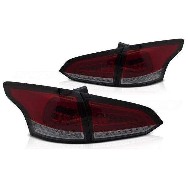 Fanali Posteriori A Led Per Ford Focus MK3 Turnier Anno 11-18 Rosso/Fumo-image