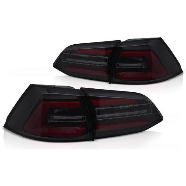Fanali Posteriori Full Led Per Vw Golf 7 (Vii) Variant 13-17 Black Smoke-image