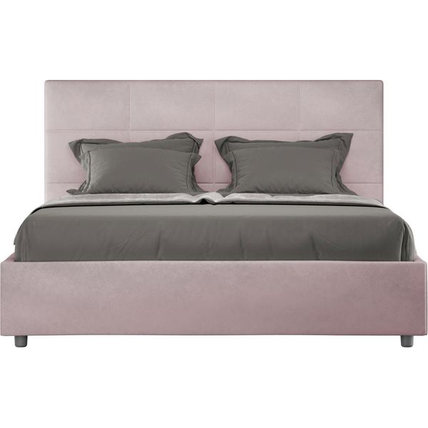 Ityhome - Letto Senza Rete Imbottito 160X210 Microfibra Glicine Mika-image