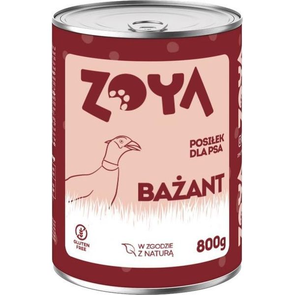 Zoya Fagiano Cibo Umido Per Cani In Scatola 800G-image