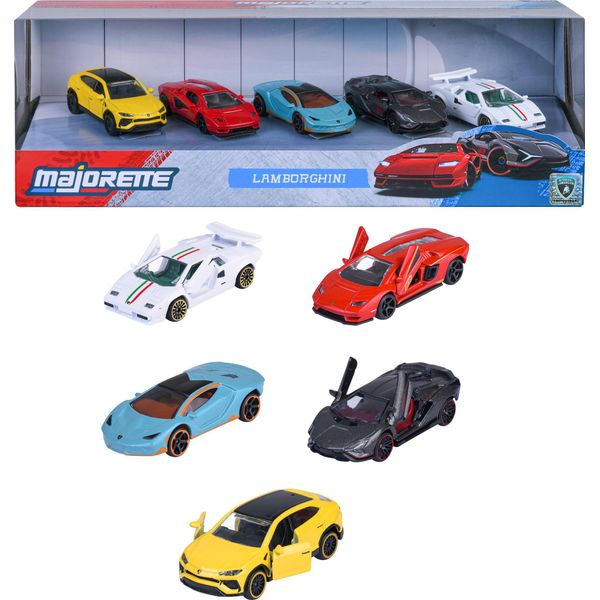 Majorette 8502105001 Lamborghini 5 Pezzi Confezione Regalo - Ride Cool-image