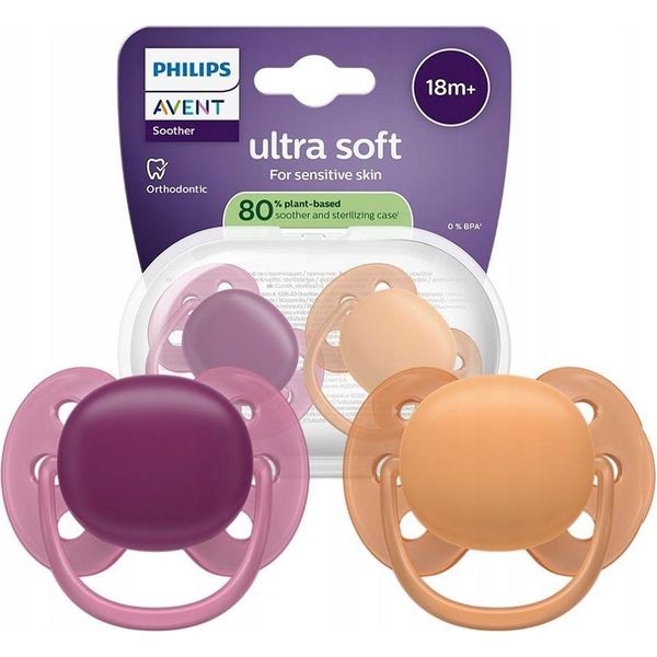 Philips Avent Succhietto SCF093/03 Ultra Morbido, Succhietto Extra Morbido, Ortodontico, Silicone, Bambino/Bambino-image