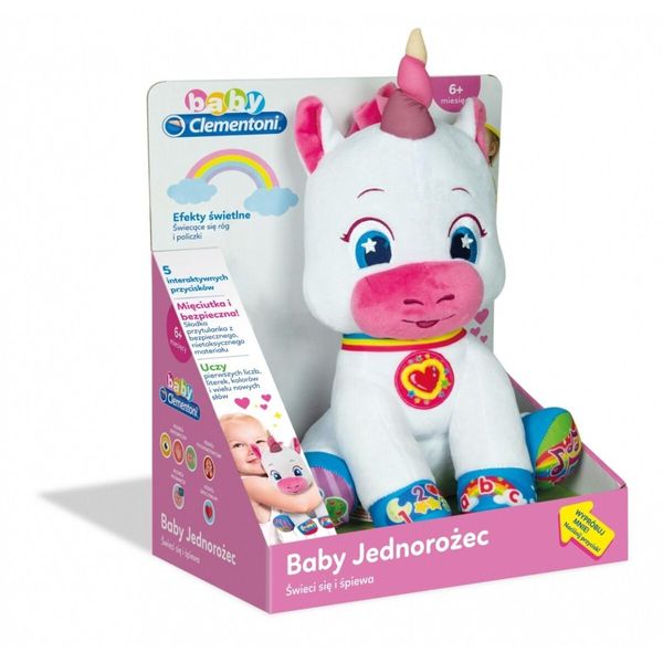 Clementoni Il Mio Unicorno Peluche Sviluppo Interattivo Educativo Giocattolo Per Bambini 6-image
