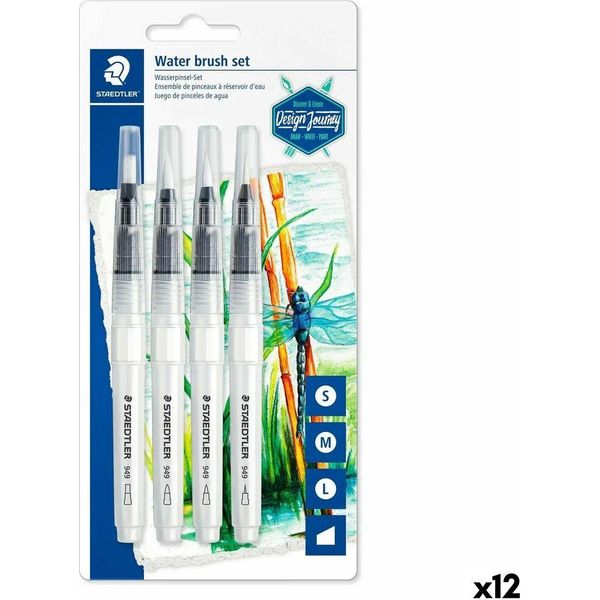12X Staedtler 949-SBK4-C Set Di Spilli Per Lavanderia 4 St Bk-image