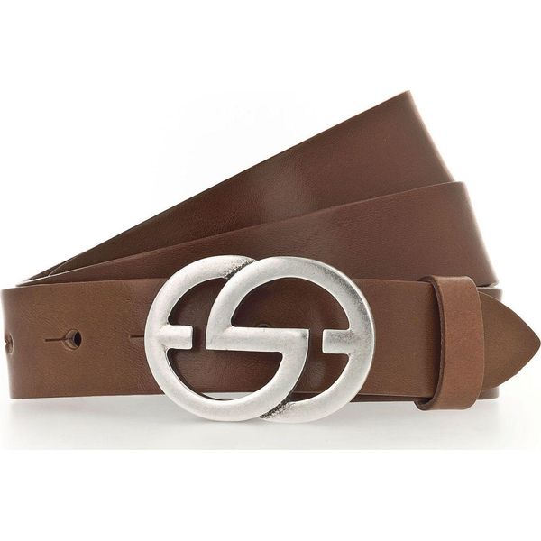 Vanzetti Pelle Cintura Full Leather Buckel Belt W90 Baileys Terracotta-image